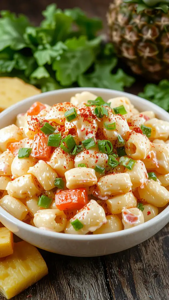 The Best Homemade Hawaiian Mac Salad Recipe 3 season balance garnish watch