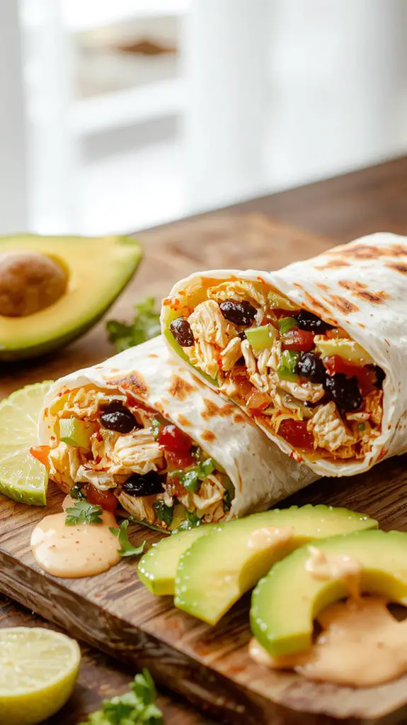 The Best Homemade Chicken Burrito Recipe 3 shred layer fold grill