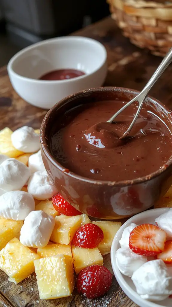 The Best Homemade Chocolate Fondue Recipe 3 silky smooth chocolate fondue