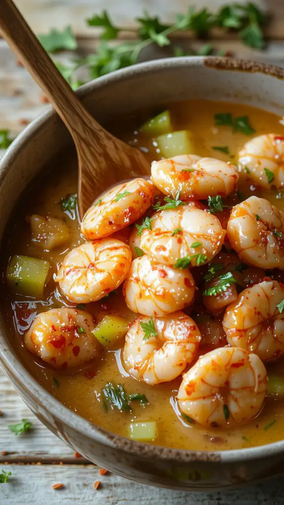 The Best Homemade Crawfish Etouffee Recipe 3 simmer gently garnish brightly