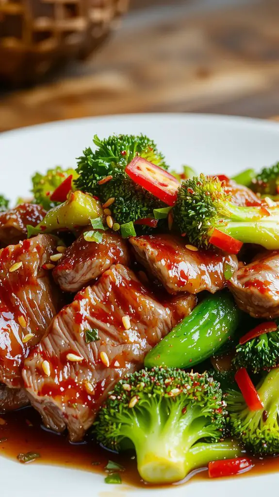 The Best Homemade Broccoli Beef Recipe 3 slice marinate blanch stir fry