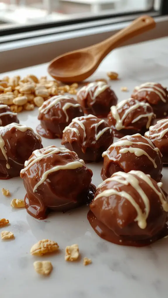 The Best Homemade Peanut Butter Balls Recipe 3 smooth chocolate coating technique