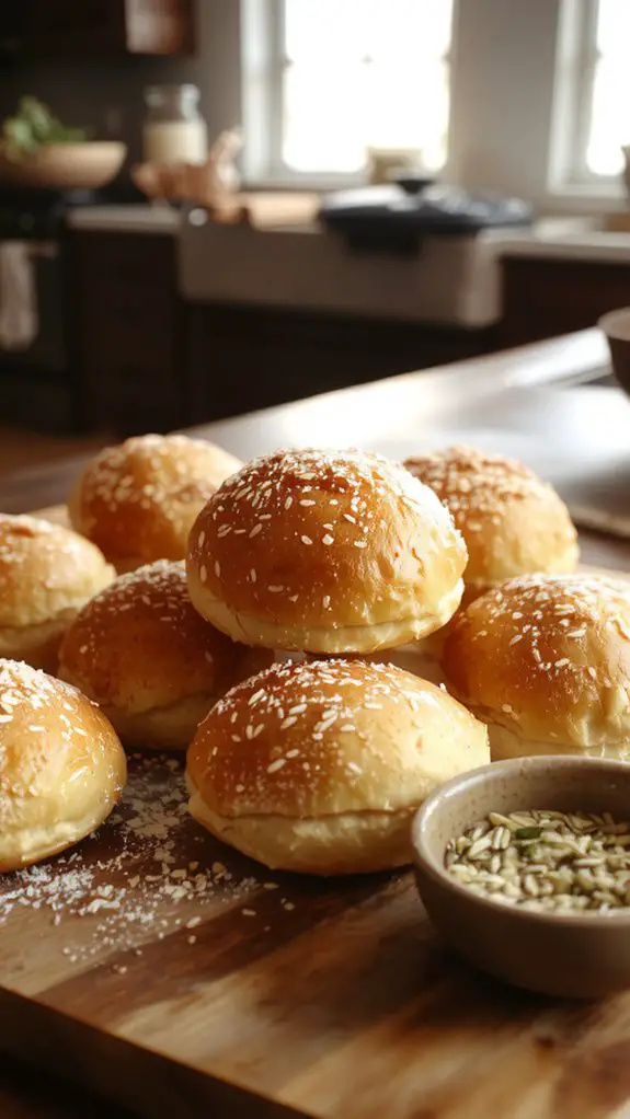 The Best Homemade Hamburger Bun Recipe 3 soft milk bread buns