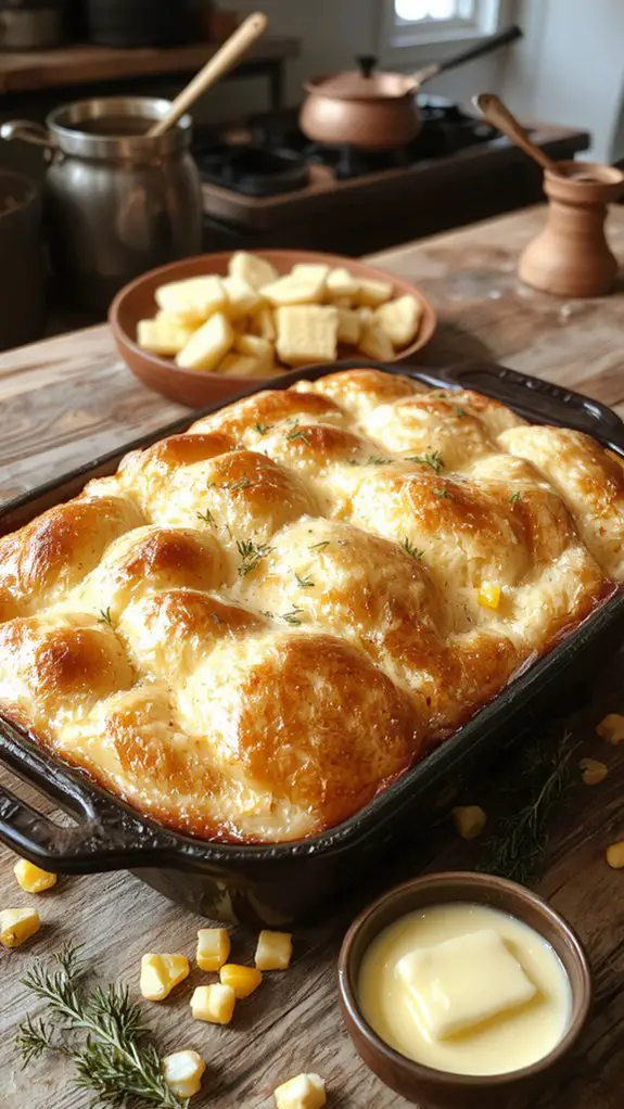 The Best Homemade Cornbread Casserole Recipe 3 sprinkle additional cheese topping