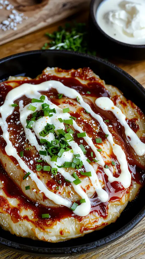 The Best Homemade Okonomiyaki Recipe 3 thinly shredded cabbage pancake