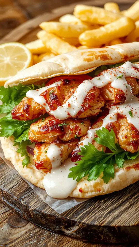 The Best Homemade Chicken Gyro Recipe 3 wrap pitas securely