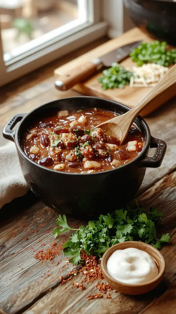The Best Homemade Chili Recipe With Beans 1 beefy bean chili dish