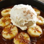 caramelized banana dessert