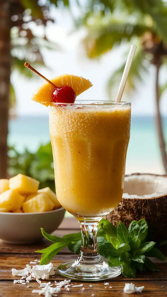 The Best Homemade Virgin Pina Colada Recipe 3 chill blend serve garnish