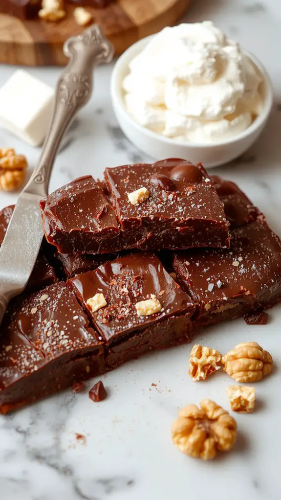 The Best Homemade Chocolate Fudge Recipe 3 cool before cutting knife