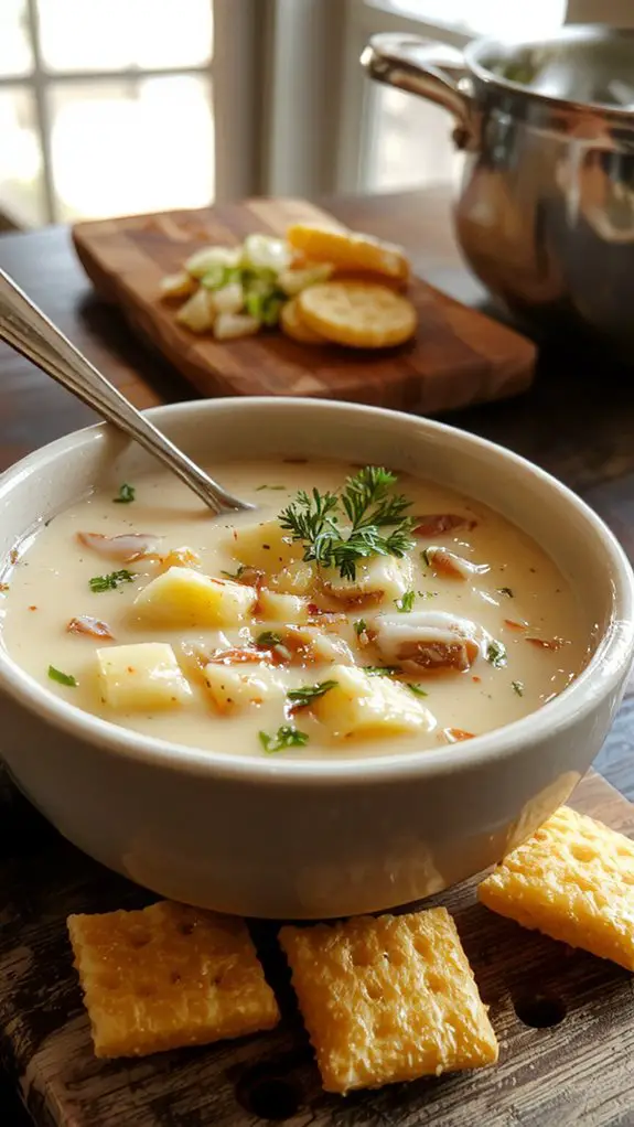 The Best Homemade New England Clam Chowder Recipe 1 creamy clam soup recipe