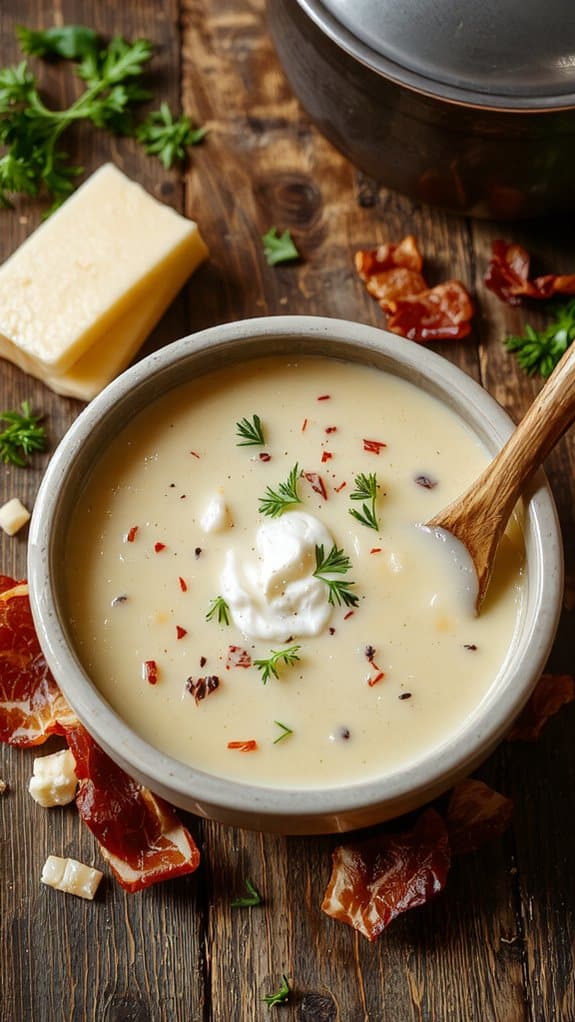 creamy comforting potato soup