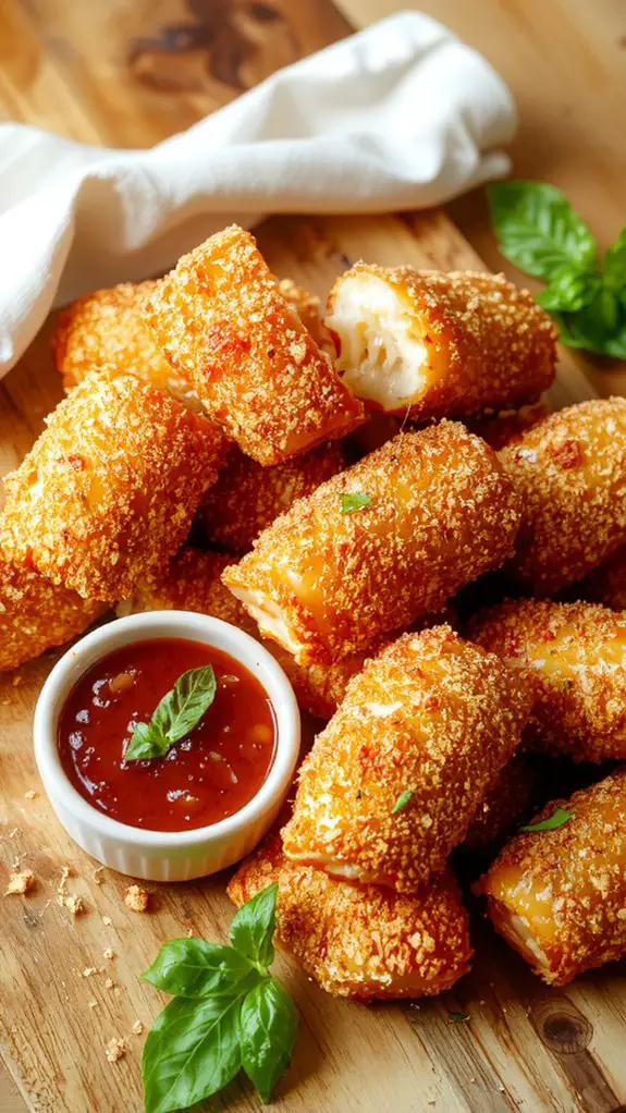The Best Homemade Mozzarella Sticks Recipe 1 crispy cheese appetizer snacks
