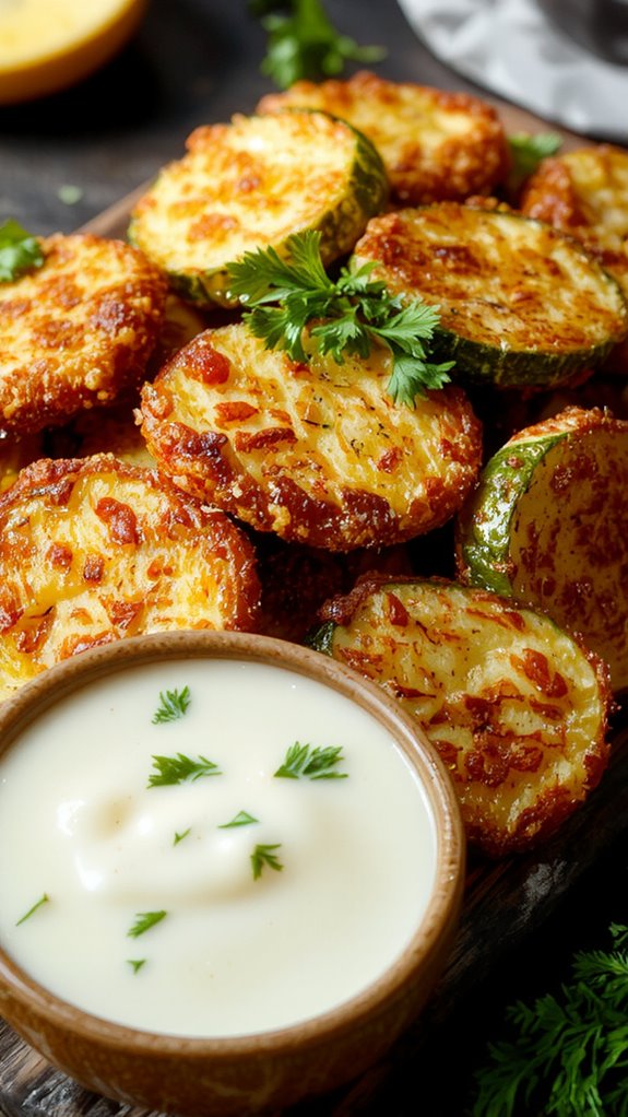 The Best Homemade Fried Zucchini Recipe 1 crispy golden zucchini slices