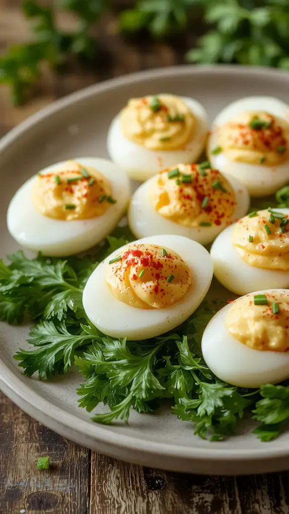 The Best Homemade Devilled Eggs Recipe 3 enhance flavor with garnish