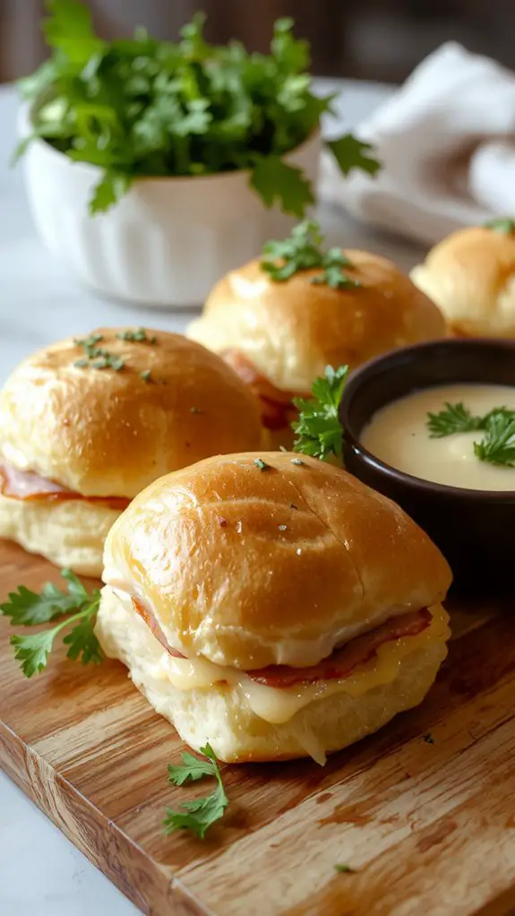 The Best Homemade Ham and Cheese Sliders Recipe 3 foil steamed crispy topped sliders