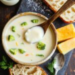 homemade broccoli cheddar soup