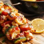 juicy grilled chicken skewers