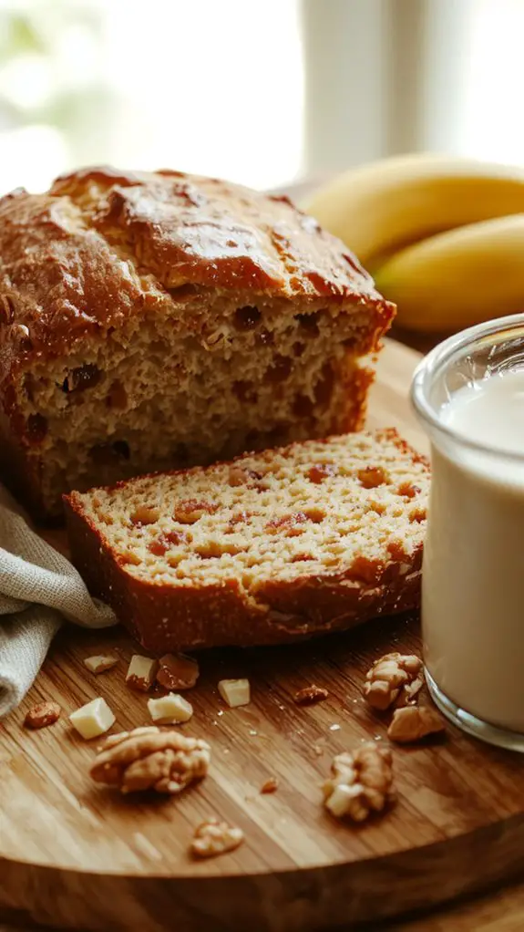 The Best Homemade Easy Banana Nut Bread Recipe 3 mix fold bake cool