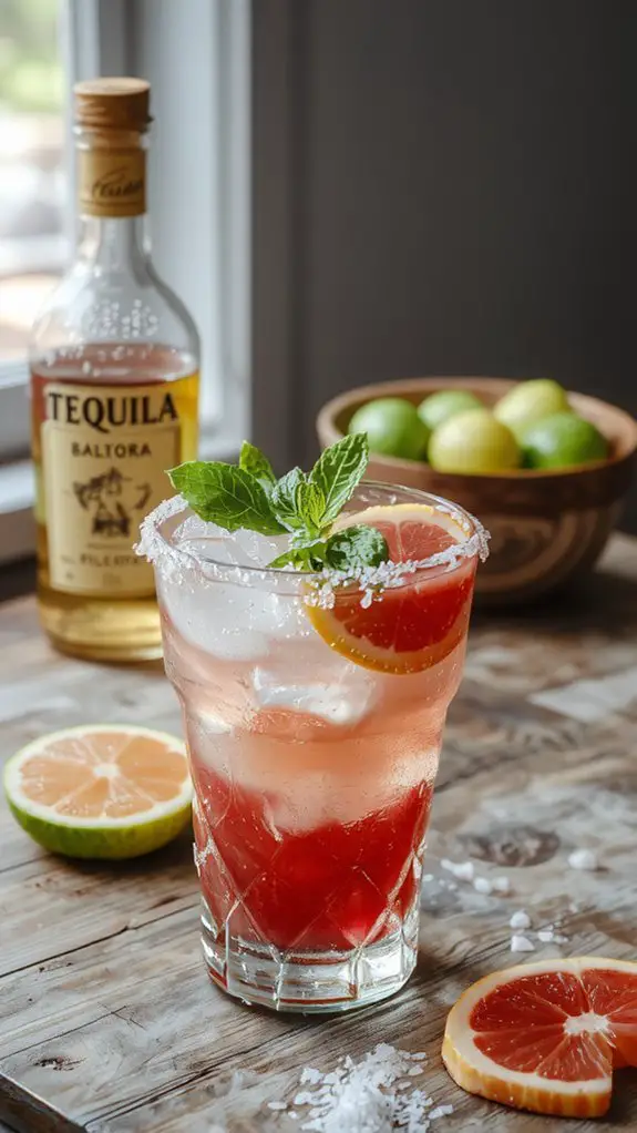 The Best Homemade Paloma Cocktail Recipe 3 mix gently garnish fresh