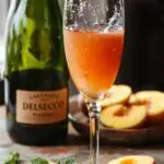 peach prosecco cocktail