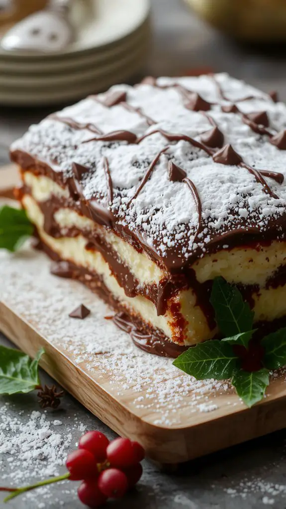 The Best Homemade Yule Log Recipe 3 roll frost decorate slice