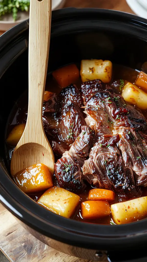 The Best Homemade Pot Roast Recipe Slow Cooker 3 season sear layer thicken