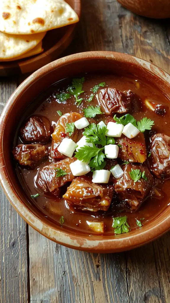 The Best Homemade Carne Guisada Recipe 3 simmer season rest garnish