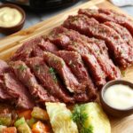 slow cooked homemade corned meat