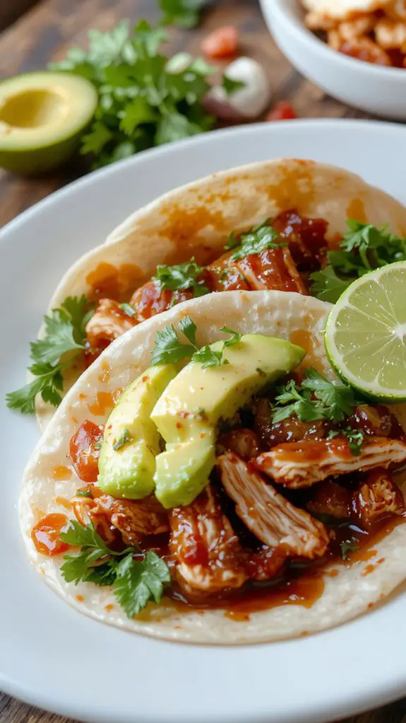 The Best Homemade Chicken Tinga Recipe 1 spicy shredded chicken tacos