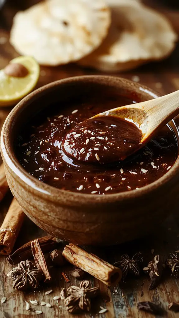 The Best Homemade Mole Recipe 3 toast blend simmer enrich