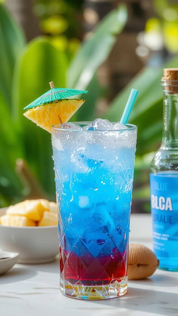 tropical coconut pineapple cocktail
