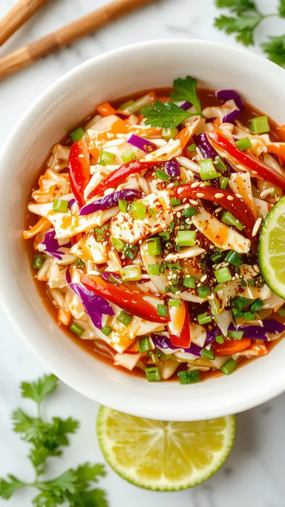 The Best Homemade Asian Slaw Recipe 3 vibrant ginger slaw highlights
