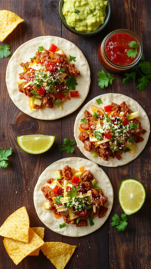 The Best Homemade Ground Beef Taco Recipe 3 warm tortillas assemble serve immediately